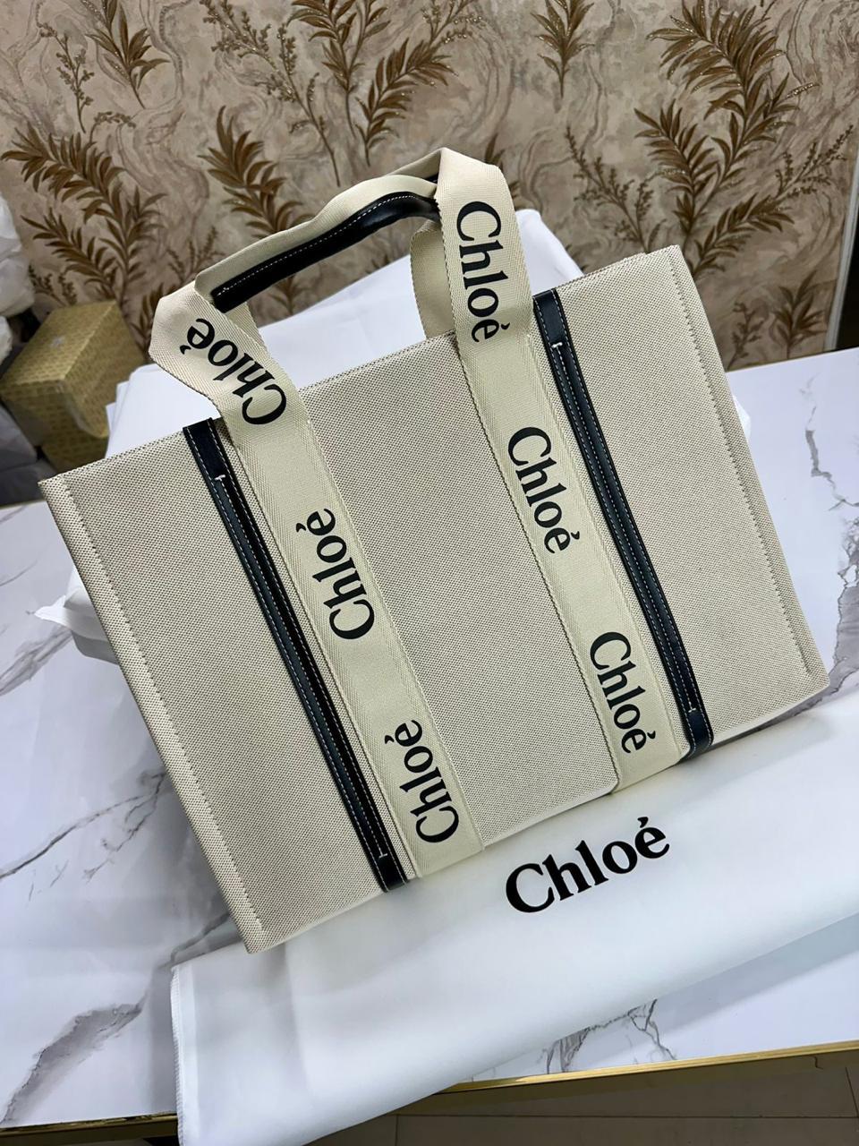 CHLOE WOODY TOTE BAG