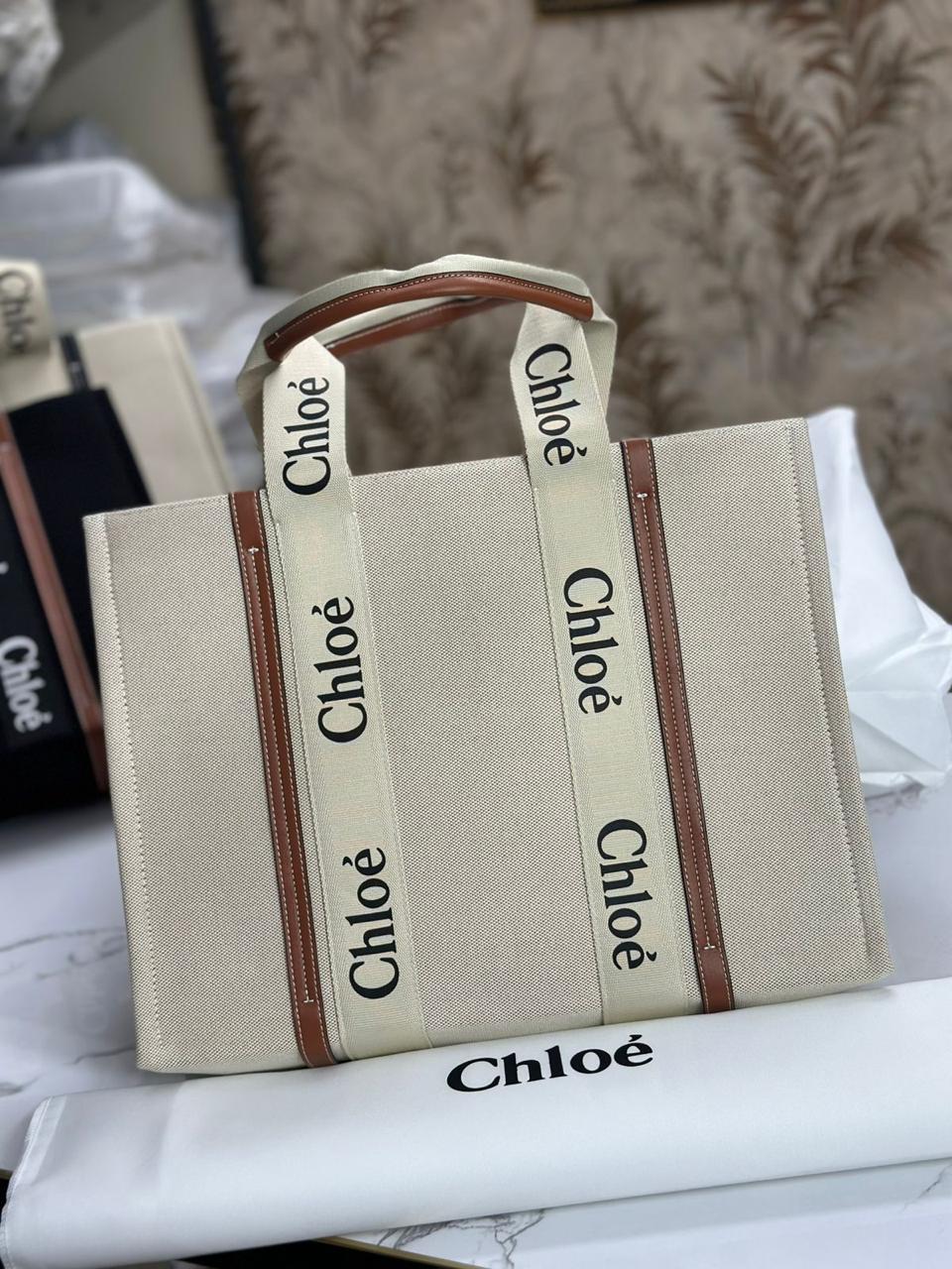 CHLOE WOODY TOTE BAG