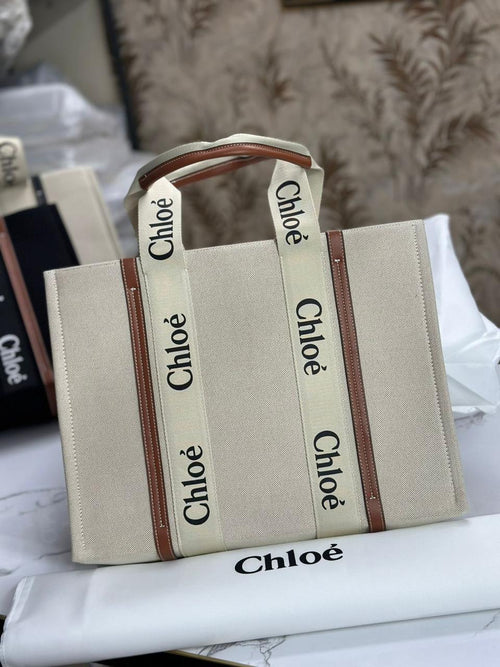 CHLOE WOODY TOTE BAG