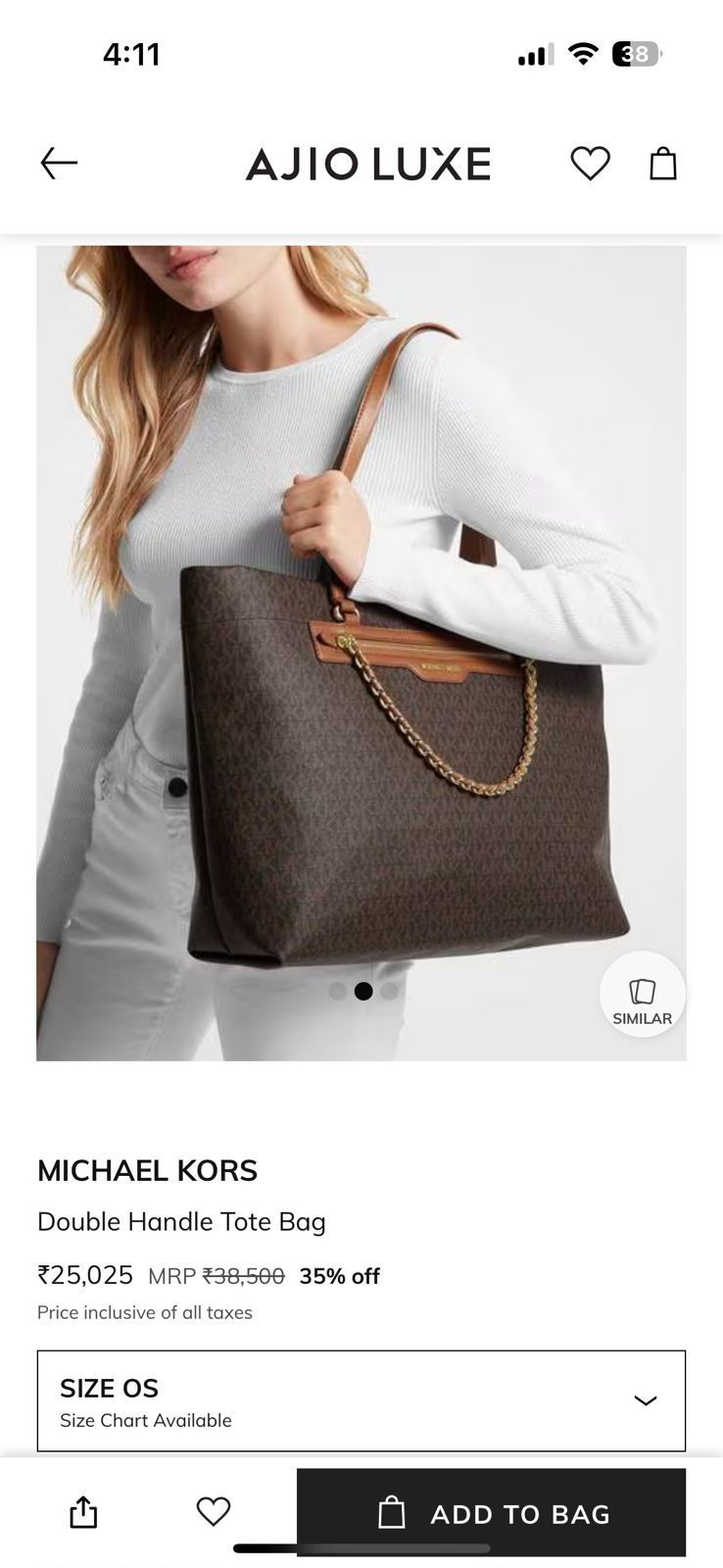 MICHAEL KORS ELLIOT LARGE TOTE